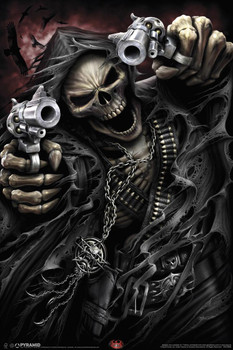 skeleton with gun